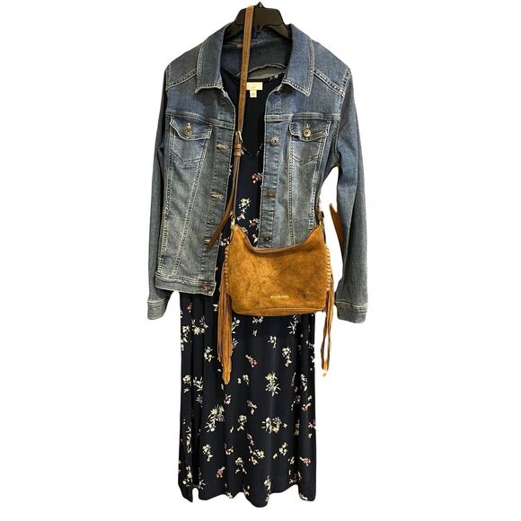 Wrangler Womens Denim Jacket Blue Sz L Authentic Western Trucker VGC - Picture 15 of 16